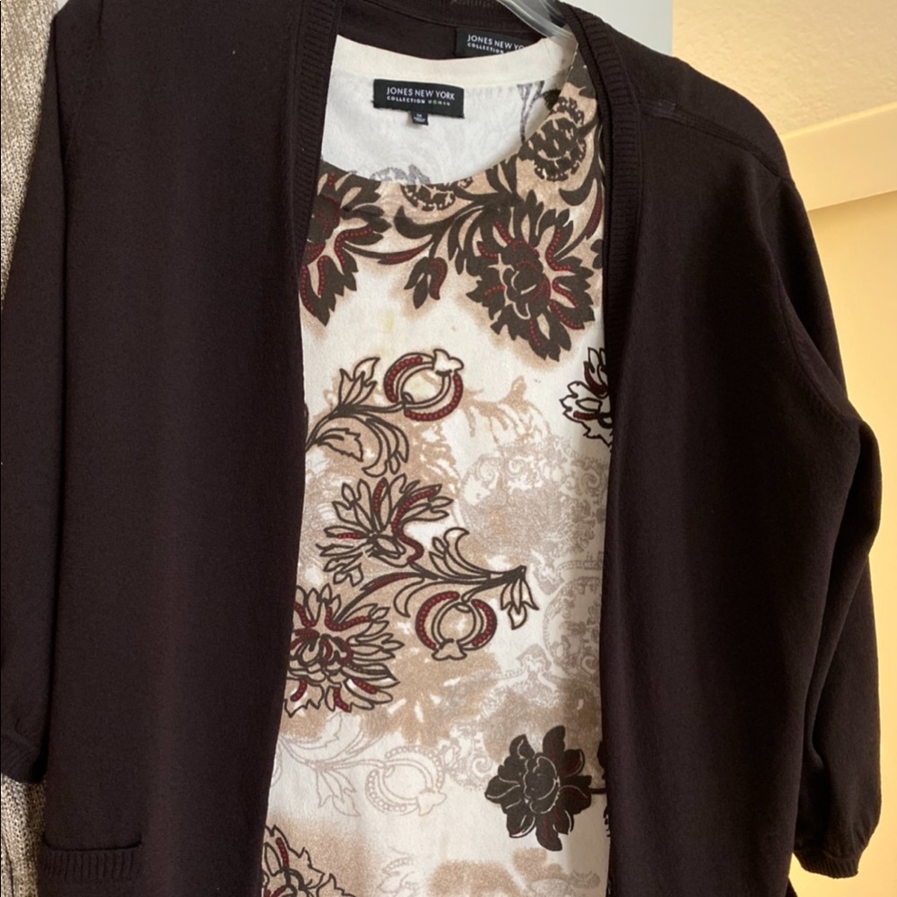 Two pieces sweater and jacket